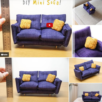 DIY Miniature Sofa! | How to Make Your Own Tiny Comfy Couch